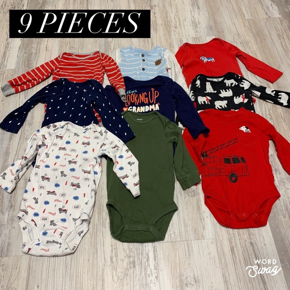 Carter's Other - Carter’s - Cat & Jack Baby Boy Onesie Lot 12 MO